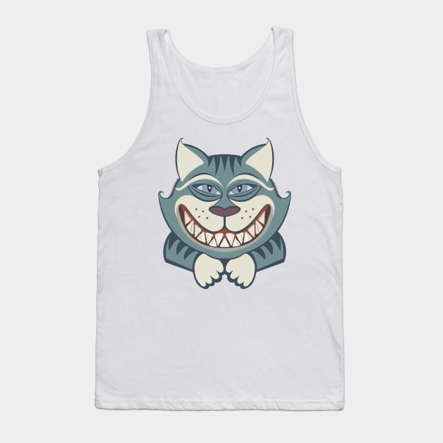 CAT WITH TOOTHY SMILE Tank Top by JeanGregoryEvans1